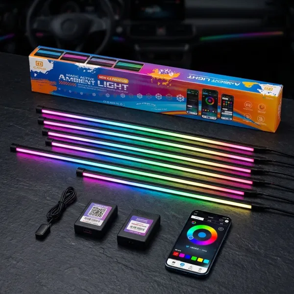 Cardi K4 Active Ultra Ambient RGB LED Interior Lights - 10 Pieces