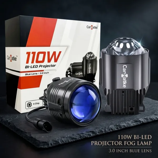 Carhatke 110W Projector Fog Light 3 Inch With High/Low Beam - Blue Lens