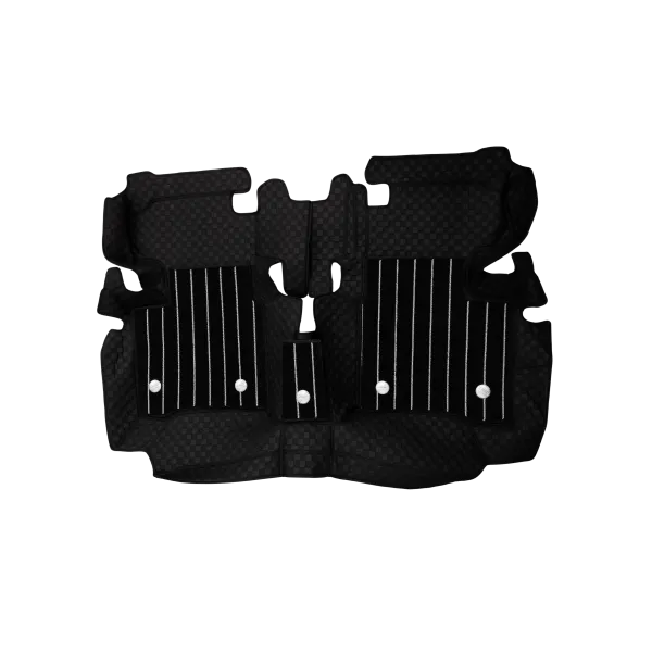 Black Luxury Florino Floor Mats for Honda Amaze 2025 Onwards  - Manual