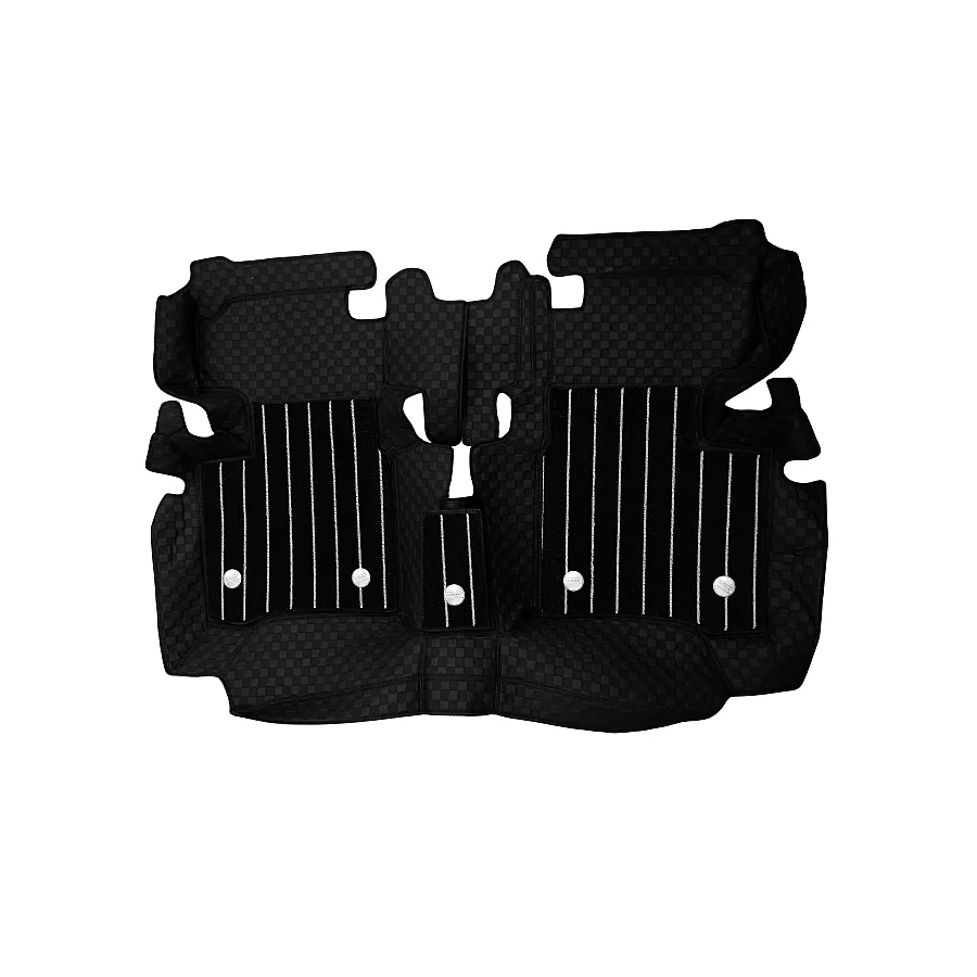 Black Luxury Florino Floor Mats for Honda Amaze 2025 Onwards  - Automatic