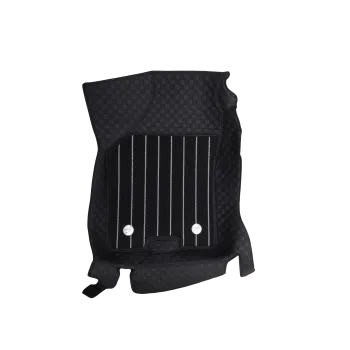 Black Luxury Florino Floor Mats for Honda Amaze 2018-24  - Automatic