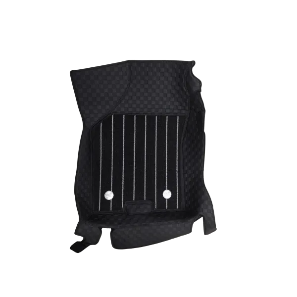 Black Luxury Florino Floor Mats for Honda Amaze 2025 Onwards  - Manual