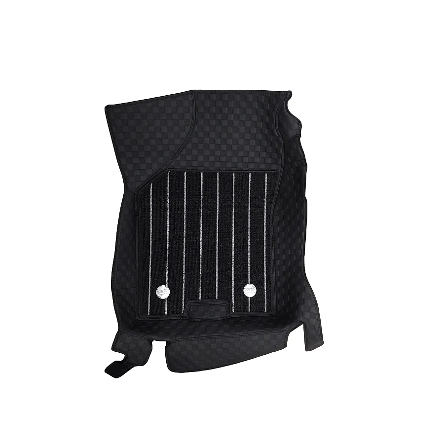 Black Luxury Florino Floor Mats for Honda Amaze 2025 Onwards  - Automatic