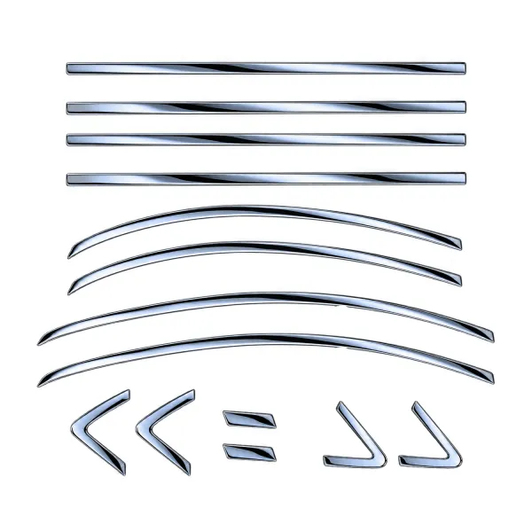 Cnleague Full Window Chrome Garnish Trim for Honda City 2014-20 - 14 Pieces