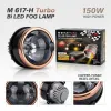 IPH M617-H Trubo Laser 150W Tri-Color 3"  Bi-LED Projector Fog Lamp