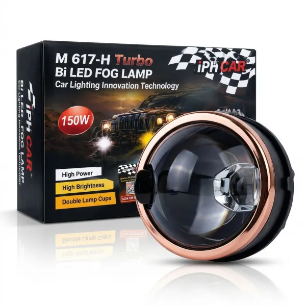 IPH M617-H Trubo Laser 150W Tri-Color 3"  Bi-LED Projector Fog Lamp