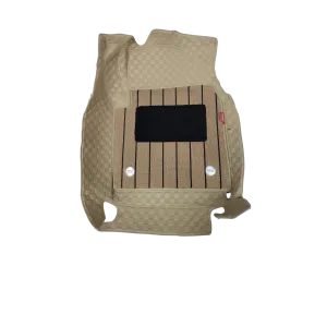 Luxury Florino Floor Mats for Kia Carens EV - Beige Color