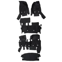 Luxury Florino Floor Mats for Mahindra Scorpio N - Black Color