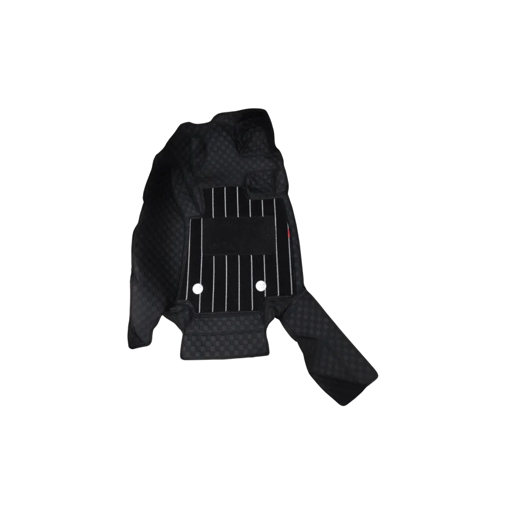 Luxury Florino Floor Mats for Mahindra Scorpio N - Black Color