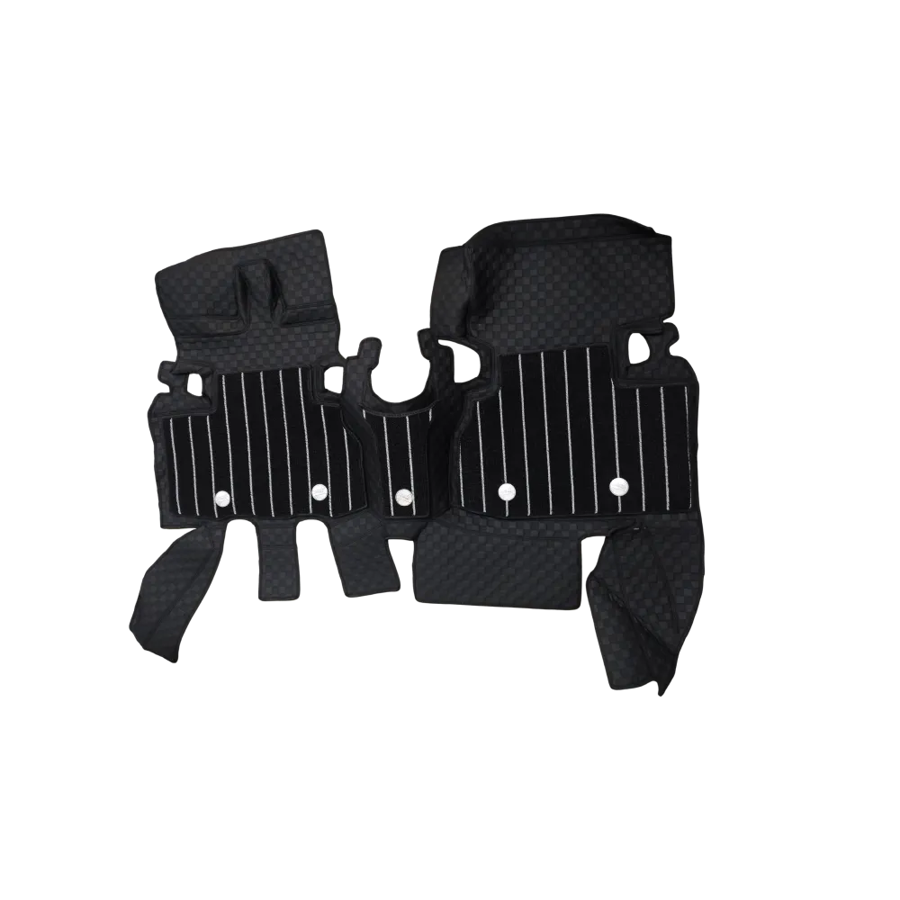 Luxury Florino Floor Mats for Mahindra Scorpio N - Black Color