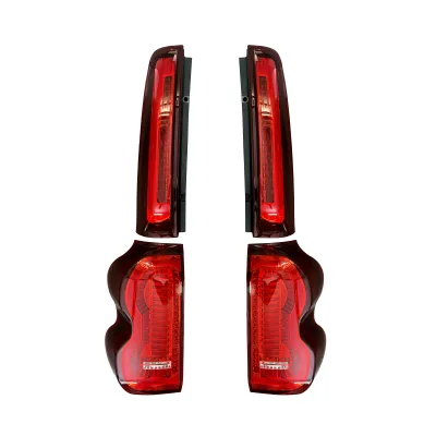 Tail Light And Pillar Light for Mahindra Scorpio 2017 Onwards - Red Glass