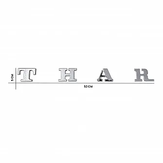 Cnleague Thar Logo 3D Chrome Letter Emblem