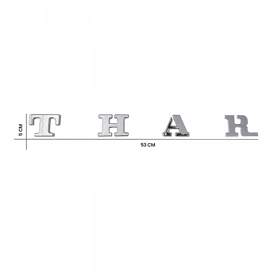 Cnleague Thar Logo 3D Chrome Letter Emblem