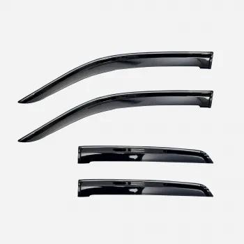 Cnleague Toyota Taisor 2024 Onwards Door Visor with Chrome Line