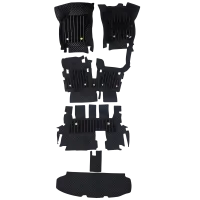 Luxury Florino Floor Mats for Maruti Suzuki Ertiga 2012-18 - Black Color