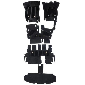 Black Color Luxury Florino Floor Mats for Ertiga 2018-25 CNG Model