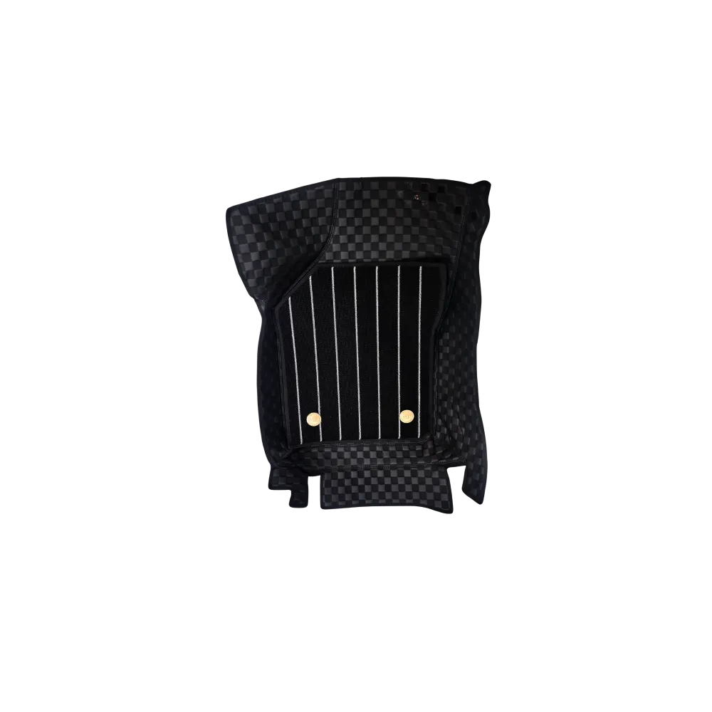 Luxury Florino Floor Mats for Maruti Suzuki Ertiga 2012-18 - Black Color