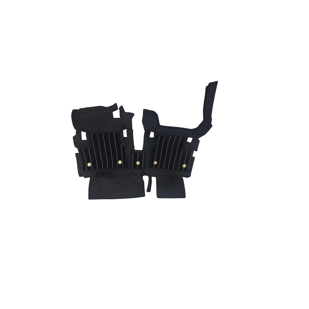 Luxury Florino Floor Mats for Maruti Suzuki Ertiga 2012-18 - Black Color