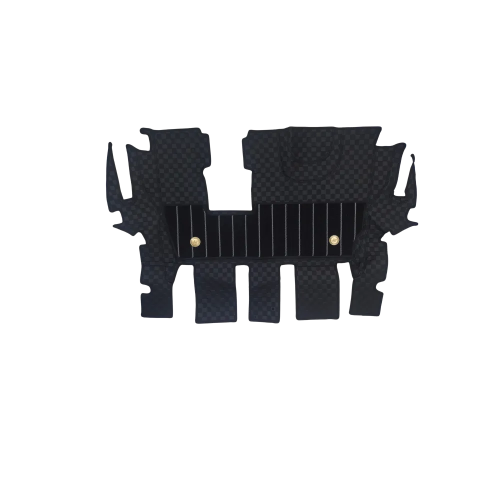 Luxury Florino Floor Mats for Maruti Suzuki Ertiga 2012-18 - Black Color