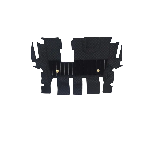 Luxury Florino Floor Mats for Maruti Suzuki Ertiga 2012-18 - Black Color