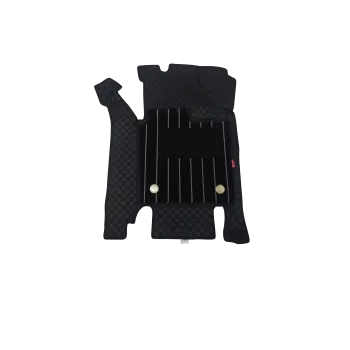 Luxury Florino Floor Mats for MG Hector Plus 6 Seater - Black Color