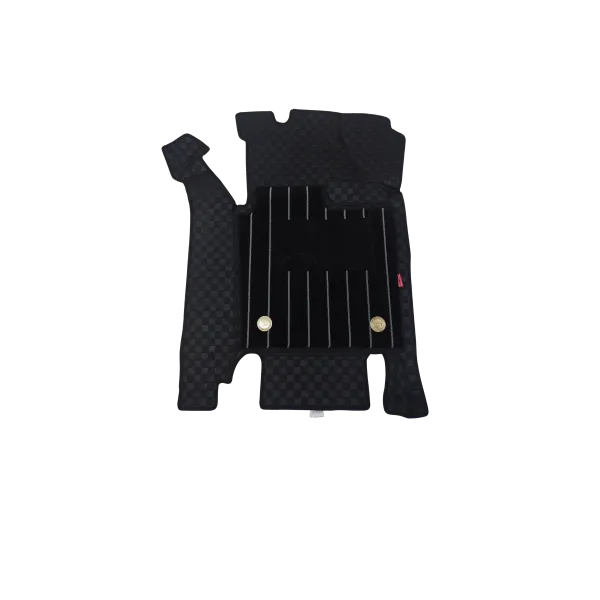 Luxury Florino Floor Mats for MG Hector Plus 6 Seater - Black Color