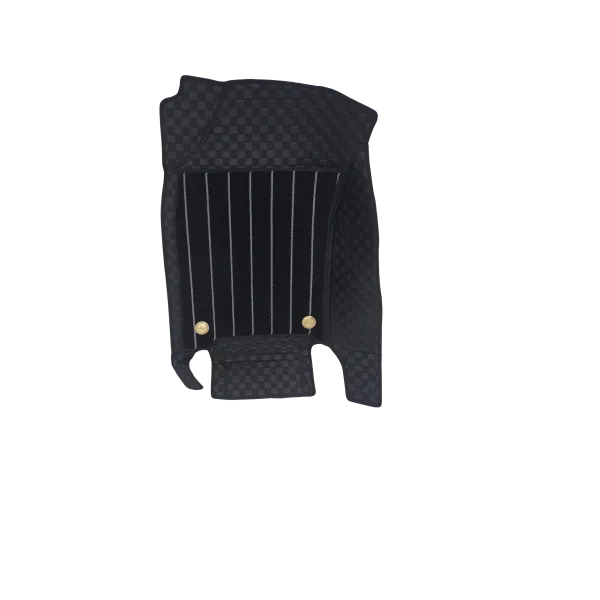 Luxury Florino Floor Mats for MG Hector Plus 6 Seater - Black Color