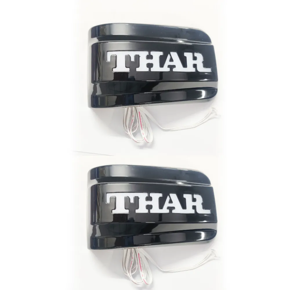 Cnleague Mirror Indicator Lights for Mahindra Thar & Roxx - Glossy Black