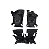 Black Luxury Florino Floor Mats for Tata Harrier EV 2025 Onwards