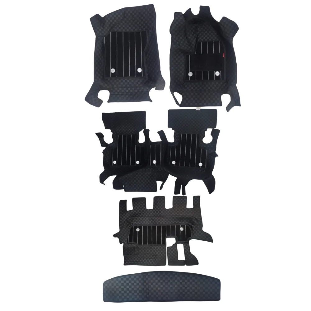 Black Color Luxury Florino Floor Mats for Tata Safari Storm 2012-20
