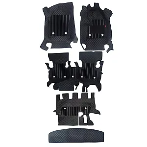 Black Color Luxury Florino Floor Mats for Tata Safari Storm 2012-20