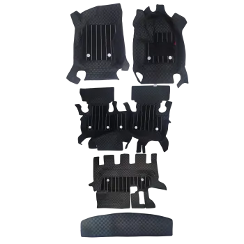Black Color Luxury Florino Floor Mats for Tata Safari Storm 2012-20