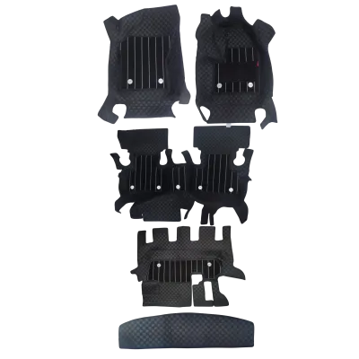 Black Color Luxury Florino Floor Mats for Tata Safari Storm 2012-20
