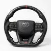 Carbon Fiber Style LC300-Inspired Steering Wheel with Paddle Shifters for Toyota Fortuner, Innova Crysta & Hilux - Copy Carbon Fiber Style LC300-Inspired Steering Wheel with Paddle Shifters for Toyota Fortuner, Innova Crysta & Hilux - Copy