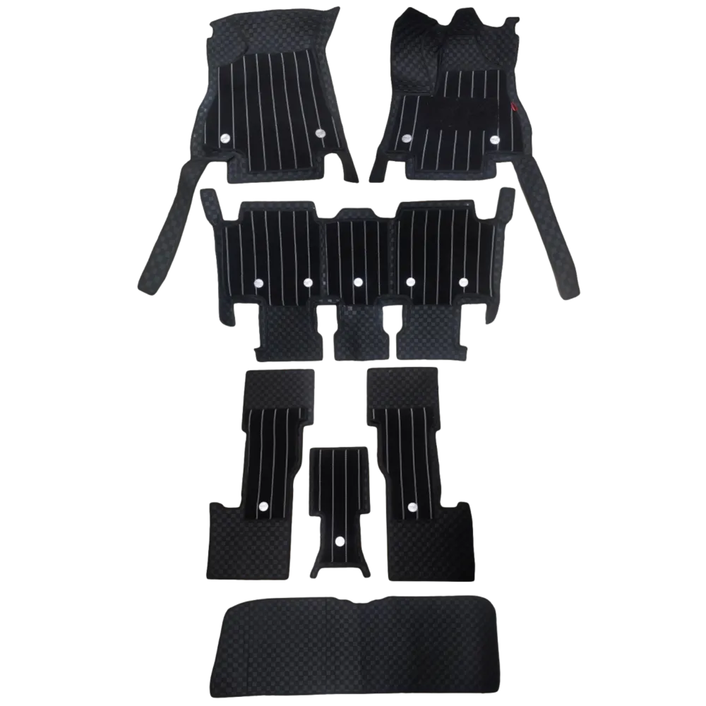 Black Color Luxury Florino Floor Mats for Innova Hycross & Invicto