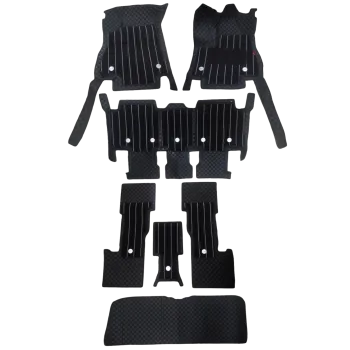 Black Color Luxury Florino Floor Mats for Innova Hycross & Invicto