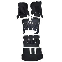 Black Color Luxury Florino Floor Mats for Toyota Innova 2005-16