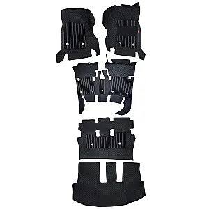 Black Color Luxury Florino Floor Mats for Toyota Innova 2005-16