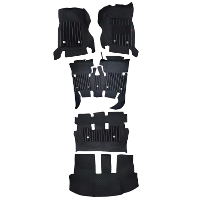 Black Color Luxury Florino Floor Mats for Toyota Innova 2005-16