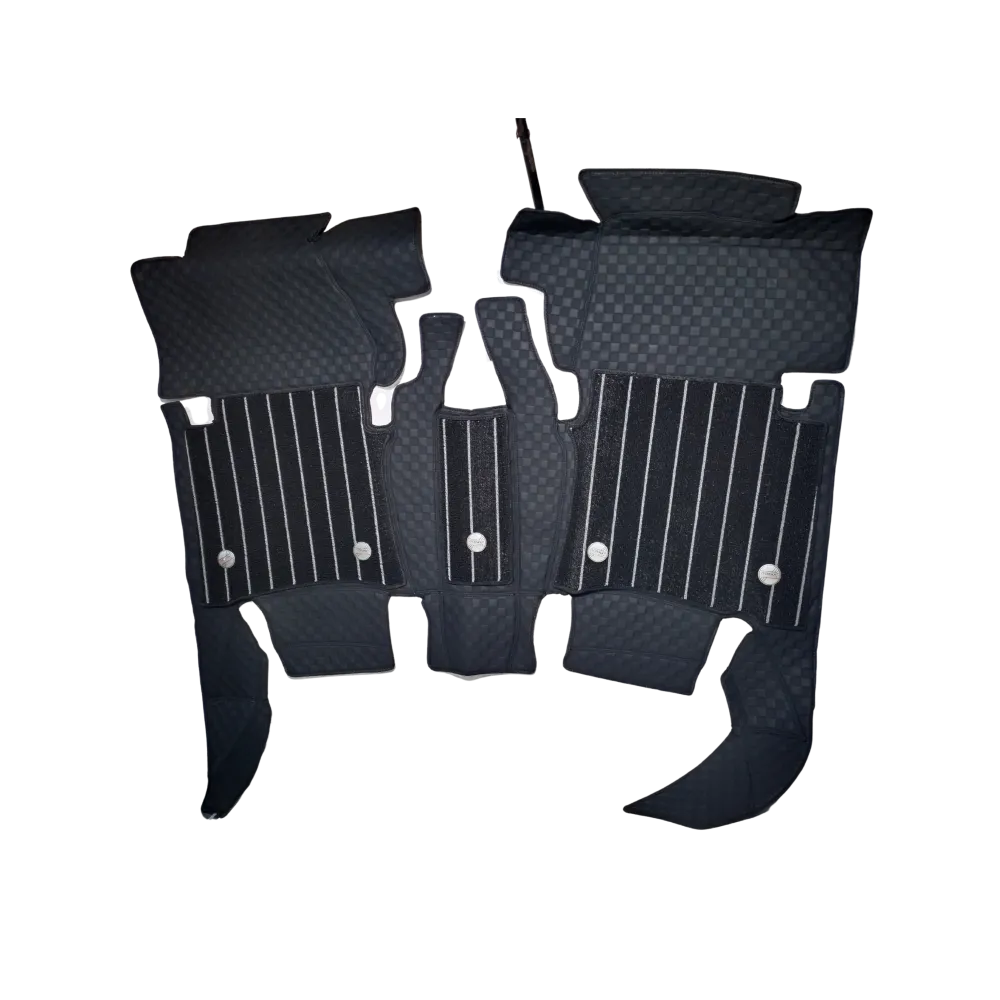 Black Color Luxury Florino Floor Mats for Toyota Innova 2005-16