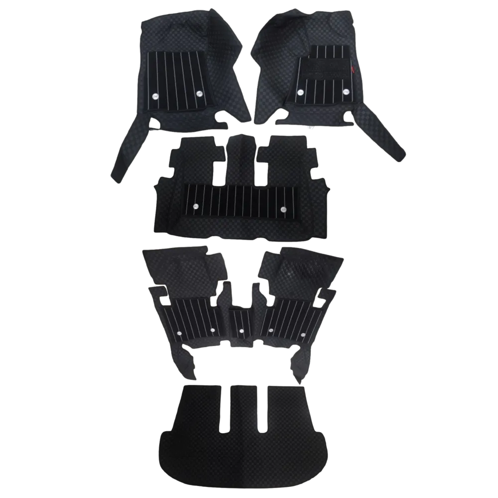 Black Color Luxury Florino Floor Mats for Toyota Fortuner Neo Drive