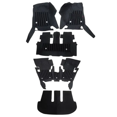 Black Color Luxury Florino Floor Mats for Innova Crysta, New Fortuner & Legender