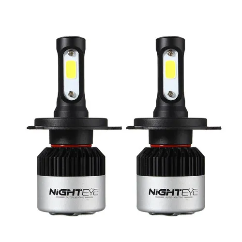 Original NightEye Automotive LED Bulb For Headlamp High Beam Low 9000LM 6500K (Cool White) - H4 (Set of 2Pcs) Original NightEye Automotive LED Bulb For Headlamp High Beam Low 9000LM 6500K (Cool White) - H4 (Set of 2Pcs)