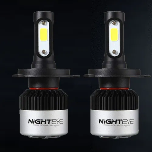 Original NightEye Automotive LED Bulb For Headlamp High Beam Low 9000LM 6500K (Cool White) - H4 (Set of 2Pcs) Original NightEye Automotive LED Bulb For Headlamp High Beam Low 9000LM 6500K (Cool White) - H4 (Set of 2Pcs)