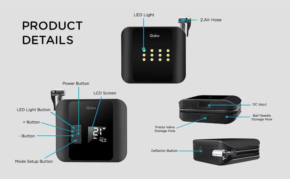 Qubo Smart Tyre Inflator PRO