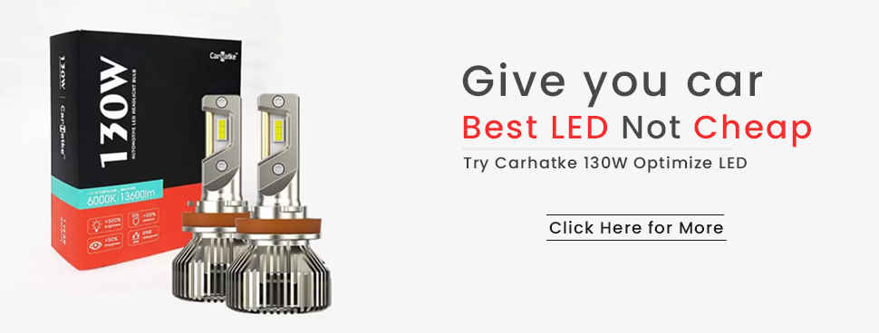 Carhatke 130W Car LED Headlight And Fog Light Bulb 6000K Pure White H7, H8/H16, 9005, 9006, H4, H27, H1, H19, 9012