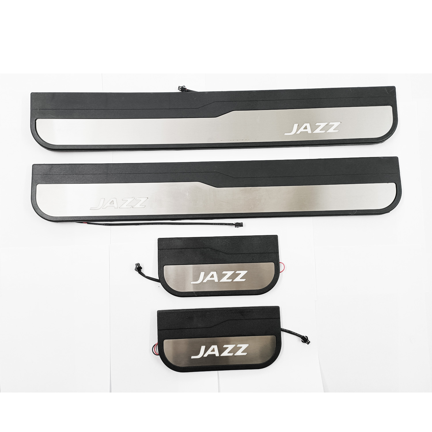 LICHOO 4-teiliger Edelstahl Türschwellenschutz Für Honda Jazz 2021 - Elegante Kick Plates Gegen Kratzer