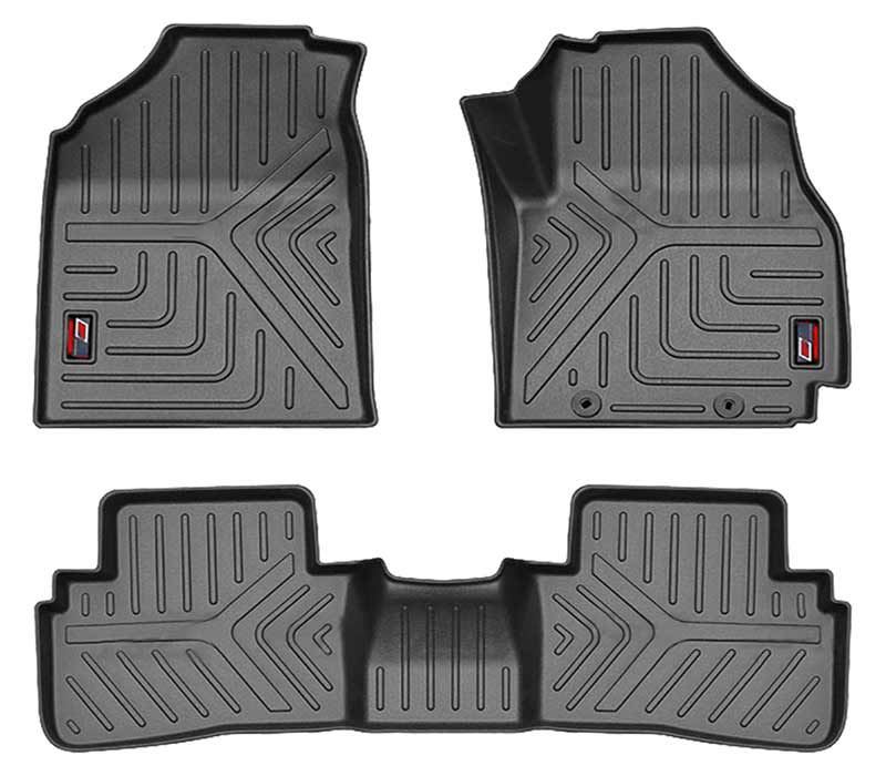 After cars PVC 3D Foot Mat For Renault Kiger new (Black) Car Mats