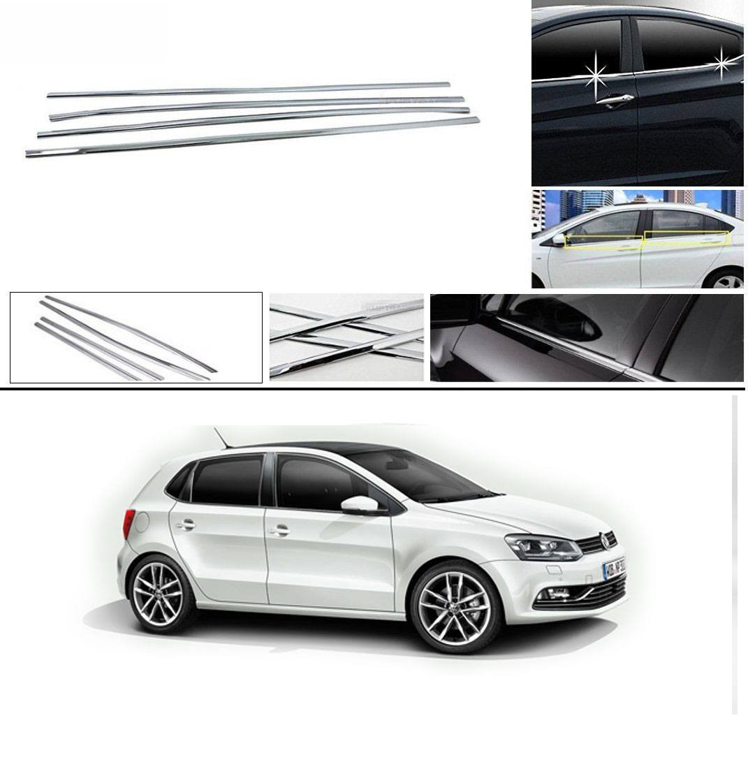 Volkswagen Polo Lower Window Chrome Garnish Trims (Set Of 4Pcs.)