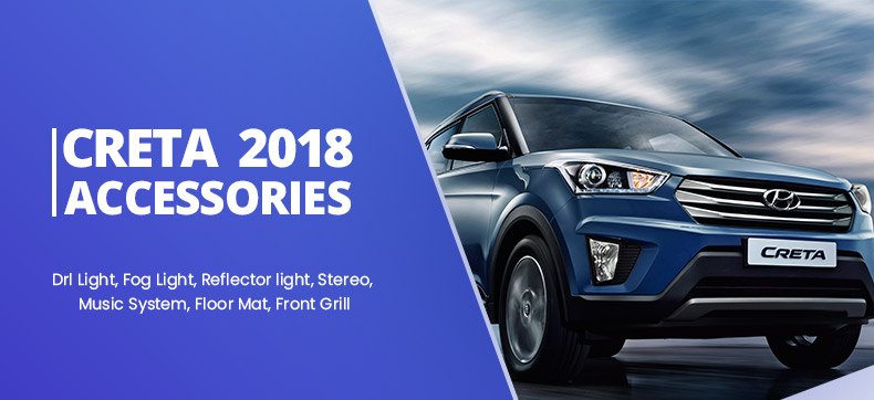 Hyundai creta 2018 on sale accessories price list